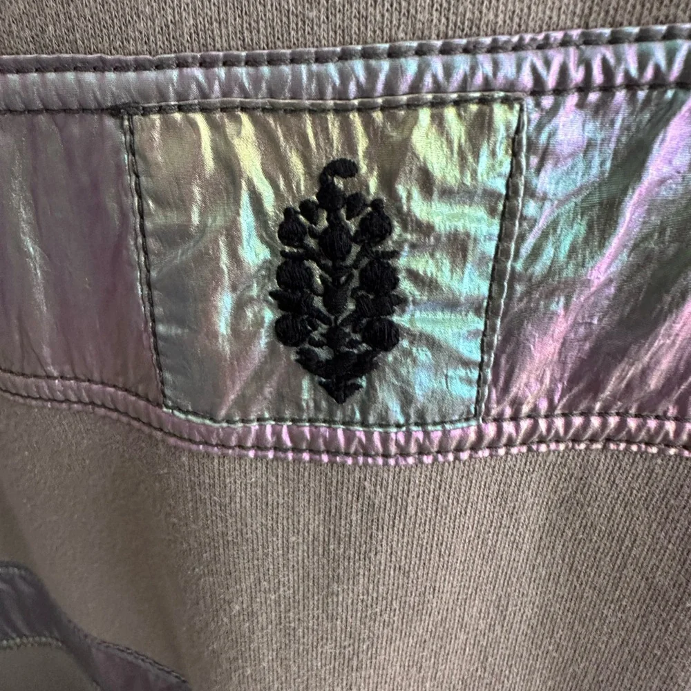 Freepeople sage stone Iridescent 1/2 zip Jacket - Picture 4 of 6